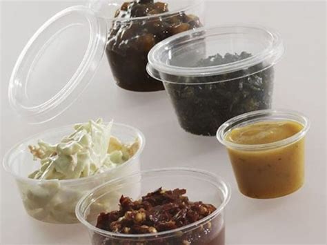 Oz Clear Pla Lid Compostable Portion Pots Lids Enviroware