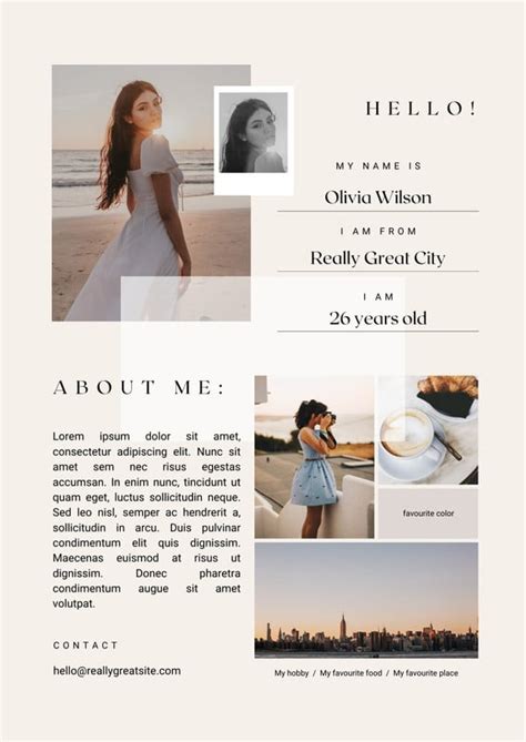 Free All About Me Poster Templates To Edit Online Canva