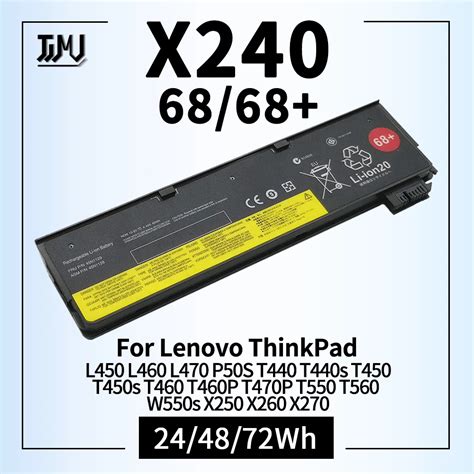 X240 Laptop Battery For Lenovo Thinkpad L450 L460 L470 P50s T440s T450