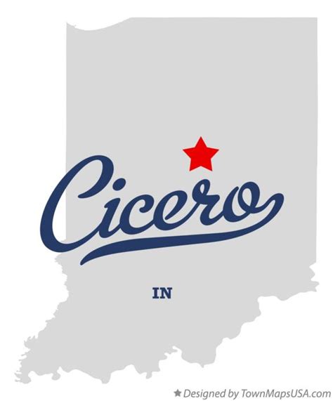 Map of Cicero, IN, Indiana