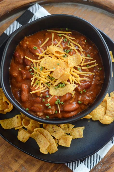 Slow Cooker Three Bean Chili With Beef