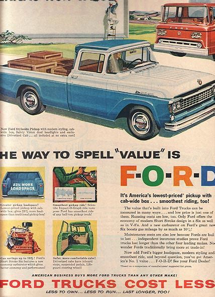 Ford Pickup Truck Ad 1958 Vintage Ads And Stuff