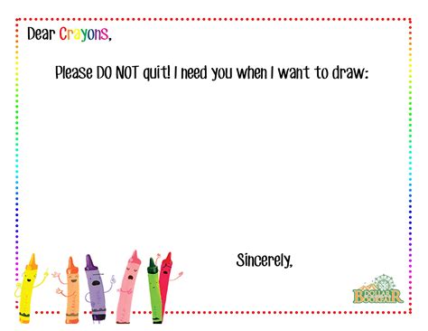 Great Activity To Do Along With The Day The Crayons Quit By Drew