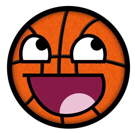 Basketball Awesome Smiley By E Rap On Deviantart