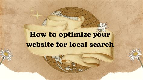 How To Optimize Your Website For Local Search