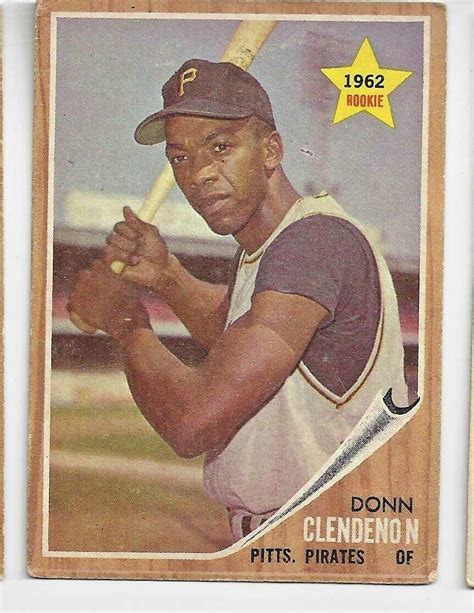 Donn Clendenon 1962 Topps Baseball Trading Rookie Card 86 Pirates EBay