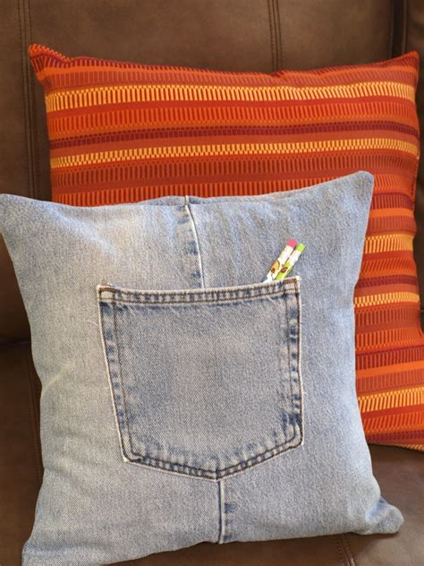 How To Make A Throw Pillow Cover With Recycled Jeans Hubpages