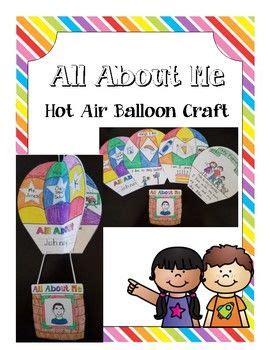 All About Me Hot Air Balloon Craft Balloon Crafts Hot Air Balloon Craft Back To School Art