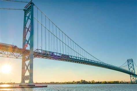 Detroit Windsor Bridge Stock Photos, Pictures & Royalty-Free Images - iStock