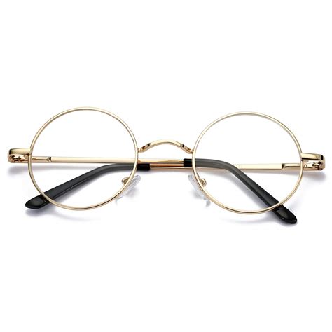 Mua Non Prescription Clear Lens Glasses Retro Small Round Metal Frame Trên Amazon Mỹ Chính Hãng