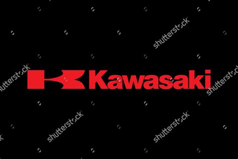 India Kawasaki Motors Logo Black Background Editorial Stock Photo ...