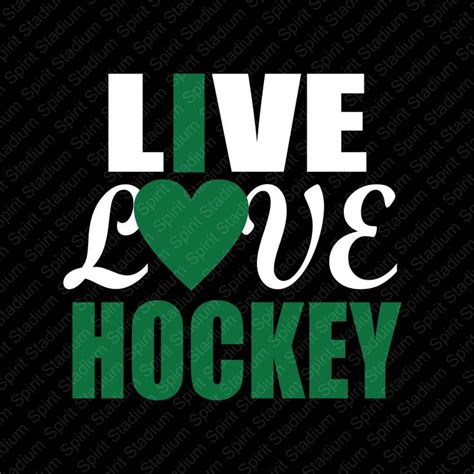 Live Love Hockey Shirt Custom I Love Hockey School Team Spirit T Shirt You Choose Your