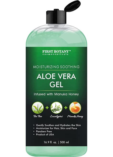 Aloe Vera Gel From 100 Percent Pure Aloe Natural Raw Moisturizer Wit First Botany