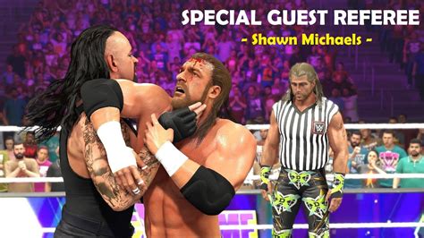 Special Guest Referee Shawn Michaels Undertaker Vs Triple H Wwe