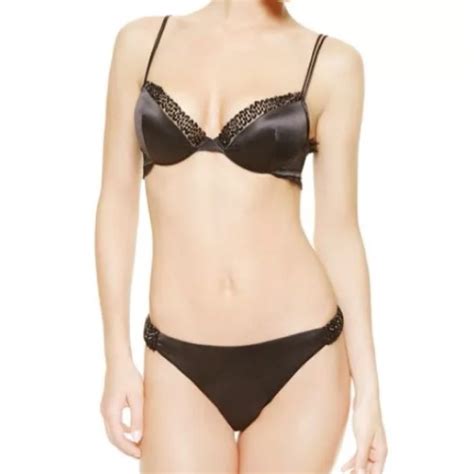 La Perla Intimates And Sleepwear Hp Satin Glimmering Bra Panty Set