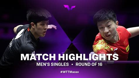 Highlights Dang Qiu Vs Ma Long MS R16 WTT Champions Macao 2022