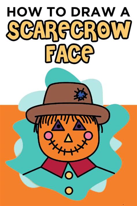 How to Draw a Scarecrow Face - Step By Step Tutorial