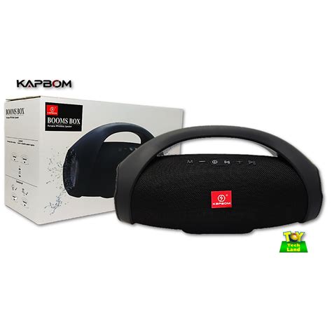 CAIXA DE SOM KAPBOM KA 0023 PRETO BOOMBOX BLUETOOTH MP3 FM USB SD