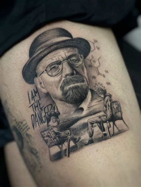 Walter White Rick And Morty Tattoo Rick And Morty Tattoo Breaking