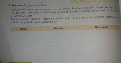 Resuelve El Siguiente Problema Brainly Lat