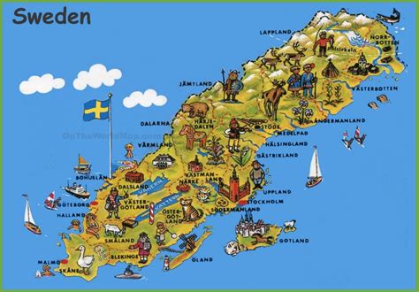 Sweden tourist map - Ontheworldmap.com