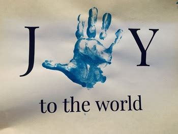 Joy to the World Handprint Craft by Little Wilds Shop | TPT