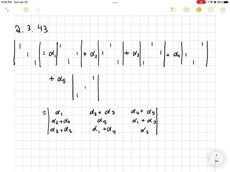 Write the 3 by 3 identity matrix as a combination of the other five ...