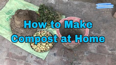 How To Make Compost At Home With Kitchen Waste Youtube