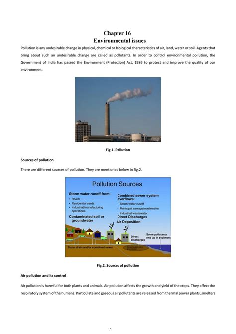 Solution Environmental Issues Class Th Biology Notes Studypool