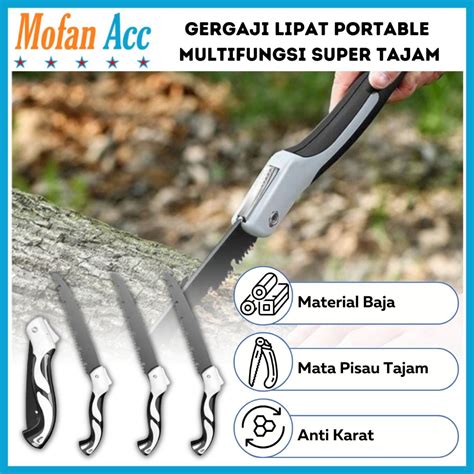 Jual Gergaji Lipat Portable Multifungsi 47cm 210mm Portabel Folding