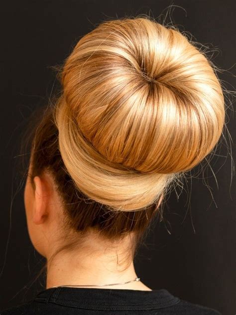 PHOTO SET Huge Blonde Donut Bun Photoshoot RealRapunzels Bun