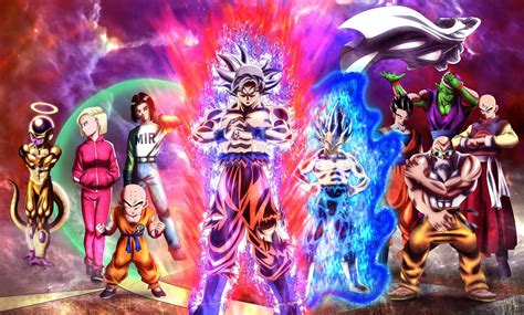 Team Universe Full Power Manga Recreated Dragon Ball Artwork