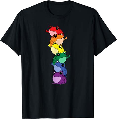 LGBTQ Pride Frog Gay Lesbian Pride Cottagecore Kawaii Frogs T Shirt Sold By Linda SKU