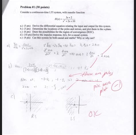 Solved Problem 1 30 Points Consider A Continuous Time Lti