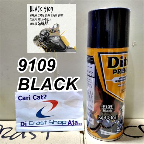 Jual Cat Pilox Diton Premium Black Glossy Cc Warna Hitam Kilap