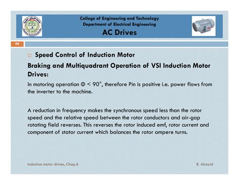 SOLUTION Braking And Multiquadrant Operation Of Vsi Induction Motor