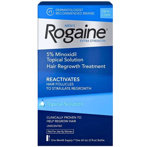 Buy Rogaine Mens Extra Strength 5 Minoxidil Topical Solution For Hair