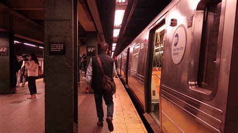 Mta New York City Subway Gravesend Bound Kawasaki R68a N Train Lexington Avenue 59 Street