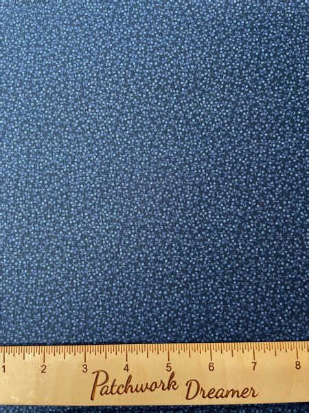 Tiny Berry On Dark Blue Quilting Fabric Patchwork Dreamer