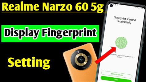 Realme Narzo G Display Fingerprint Setting How To Set Display