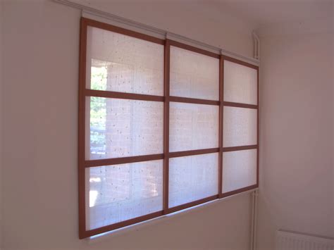 Sheer Shoji Blind www.japanesepanels.com | Fabric blinds, Sliding door blinds, Curtains with blinds