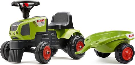 Falk Porteur Tracteur Claas Avec Remorque D S Mois Fabriqu En