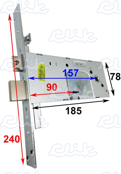 CISA 57358 90 0 SERRATURA INFILARE TRIPLICE DOPPIA MAPPA E 90 FR 25