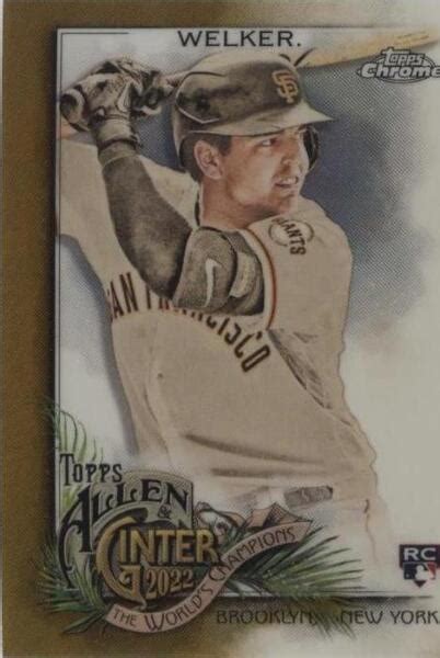 2022 Topps Allen And Ginter Chrome Gold Refractor 197 Colton Welker