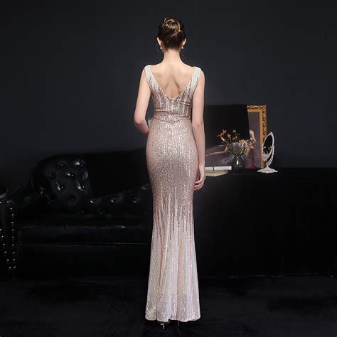 ĐẦM DẠ HỘI DC138 NUDE Thanh An Dress