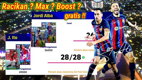 Max Level Jordi Alba Sergio Busquets J Ito Terbaru Efootball