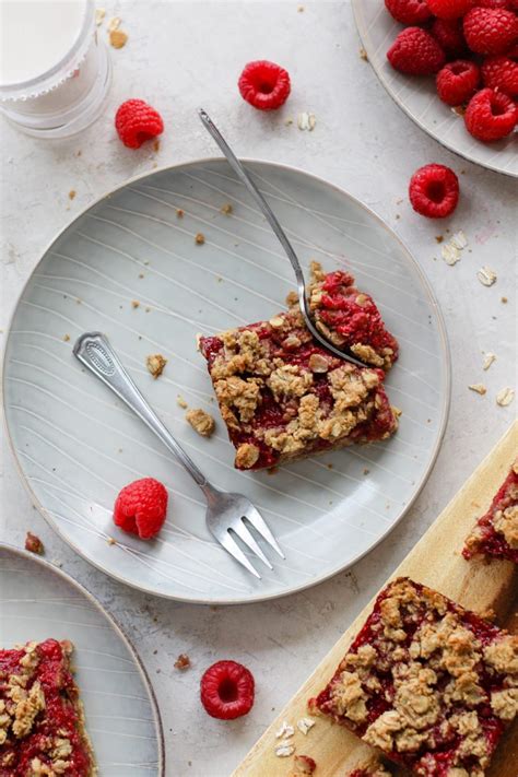 Raspberry Oat Crumble Bars Recipe Flora And Vino