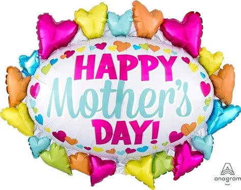 Happy Mothers Day Supershape Foil Balloon Hearts Party World