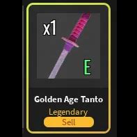 Da Hood Golden Age Tanto Knife Other Game Items Gameflip