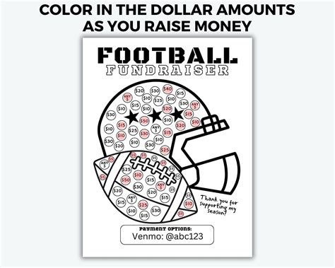 Editable Football Fundraiser Template Easy Football Fundraiser Flyer